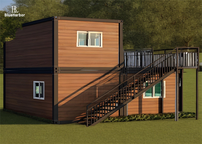 Rumah Modular 2 Lantai dengan Teras Kamar Matahari Warna Opsional