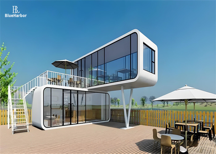 Rumah Kabin Kapsul Modern Untuk Apartemen Kreatif Sebagai Retret Atau Kantor Kreatif