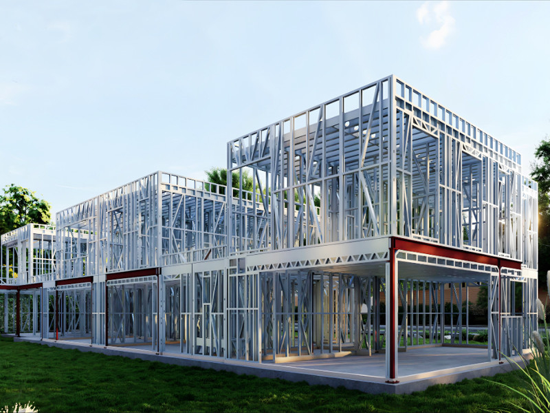 AS/AZ/EU/USA Standard Light Gauge Steel House / Prefab Rumah Logam yang dilengkapi sepenuhnya