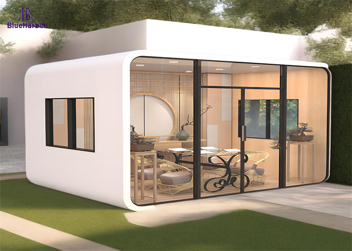 Sudut Bulat Privasi Studio Prefab Dalam Gaya Artis Struktur Baja Ringan