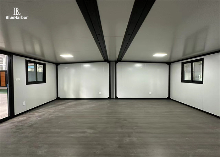 Rumah Prefabrikasi Ekspansi Sayap Ganda Baja / Aluminium Untuk Pemasangan Mudah dan Cepat Perumahan Dapat Diperluas Dari 18 Hingga 60 Meter Persegi